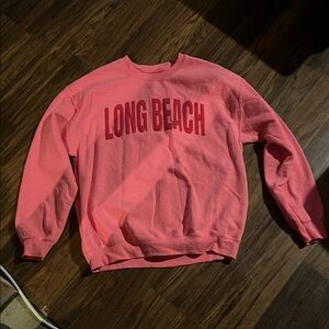 Gildan Pink Crewneck Sweater
